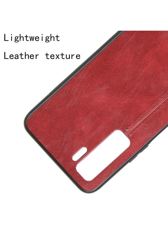 اس-توب جراب لهاتف Huawei P40 LITE 5G/Nova 7 SE مقاوم للصدمات بنمط جلد البقر المخيط من مادة PC + PU + TPU - Image 4