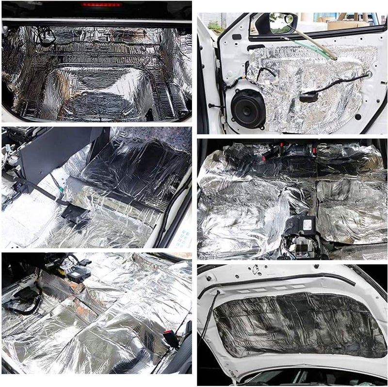 KASTWAVE Car Heat Sound Deadening Insulation Mat, 394 Mil 10.75 Sqft Auto Audio Deadener Foam, Car Sound Deadening Material Mat, Sound Dampening and Heat Insulation for Truck, Vehicle - Image 5