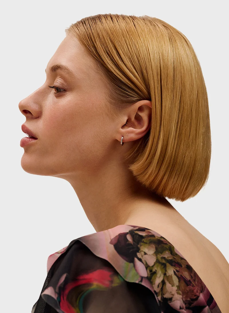 Ted Baker Logo Detail Hoop Earrings