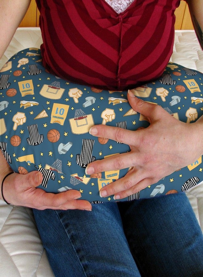 ZoUbqchY Basketballs Baby Nursing Pillow Covers for Boy Girl Basketballs Fan Stars Suits Nursery Pillowcase for Breastfeeding Pillows Outdoor Sports Lovers Gift Soft Stretchy Slipcover for Newborn Infant - Image 3