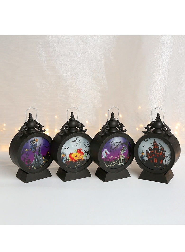 Excefore Lantern, Portable Retro Lights, Vintage Hanging LED Decoration, Outdoor Hanging Plastic Lantern, Battery Powered for Indoor,Outdoor,Table,Party Spooky Decorations 2PCS - Image 4