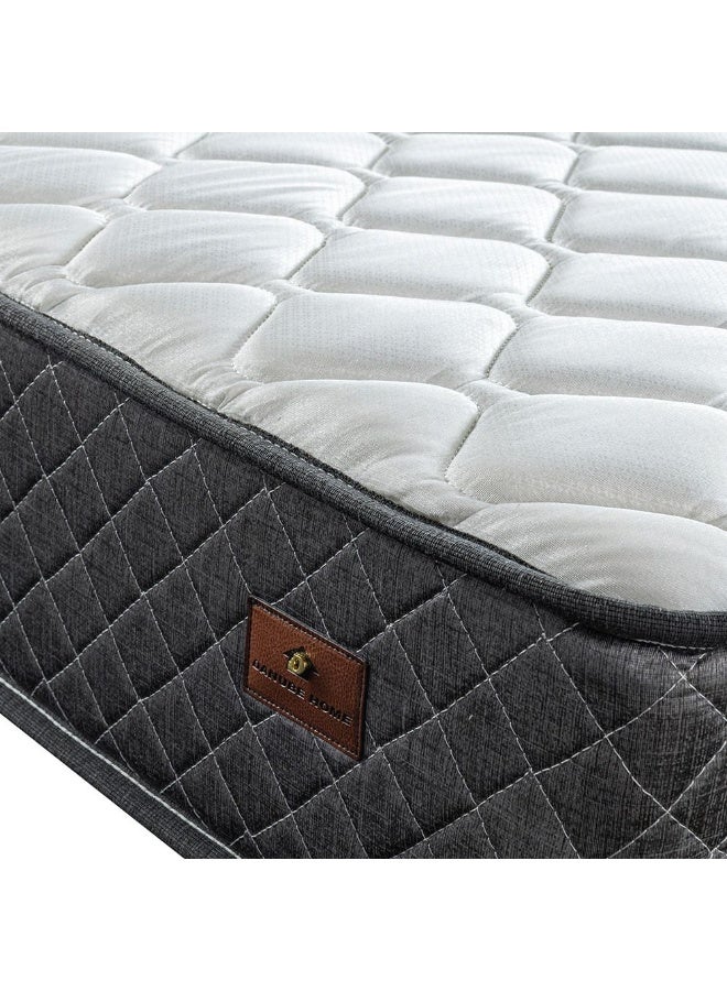 DANUBE HOME مرتبة نوفيللا 3 مناطق بزنبرك جيب مع رغوة جانبية محاطة | شعور متوسط الصلابة | مرتبة كينغ | توازن العمود الفقري لتخفيف الضغط | W180xL200 سم | سمك 20 سم - رمادي/أبيض - Image 4