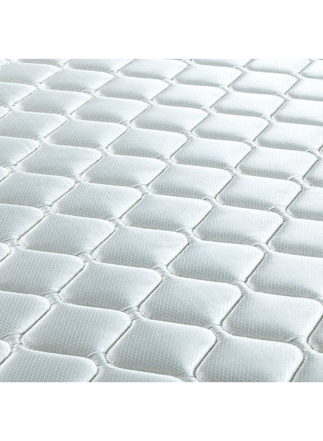 DANUBE HOME مرتبة نوفيللا 3 مناطق بزنبرك جيب مع رغوة جانبية محاطة | شعور متوسط الصلابة | مرتبة كينغ | توازن العمود الفقري لتخفيف الضغط | W180xL200 سم | سمك 20 سم - رمادي/أبيض - Image 5