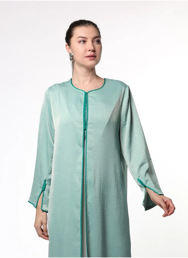 لاين 73 باي زهرة Moroccan-Inspired A-Line Abaya