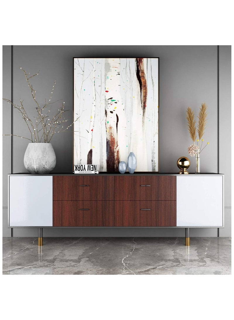 آنا ورق جدران ذاتي اللصق بسطح خشبي مزيف، مقاوم للماء والرطوبة والزيوت، بمقاس 20 سم × 10 م، لتجديد المنازل - Image 5