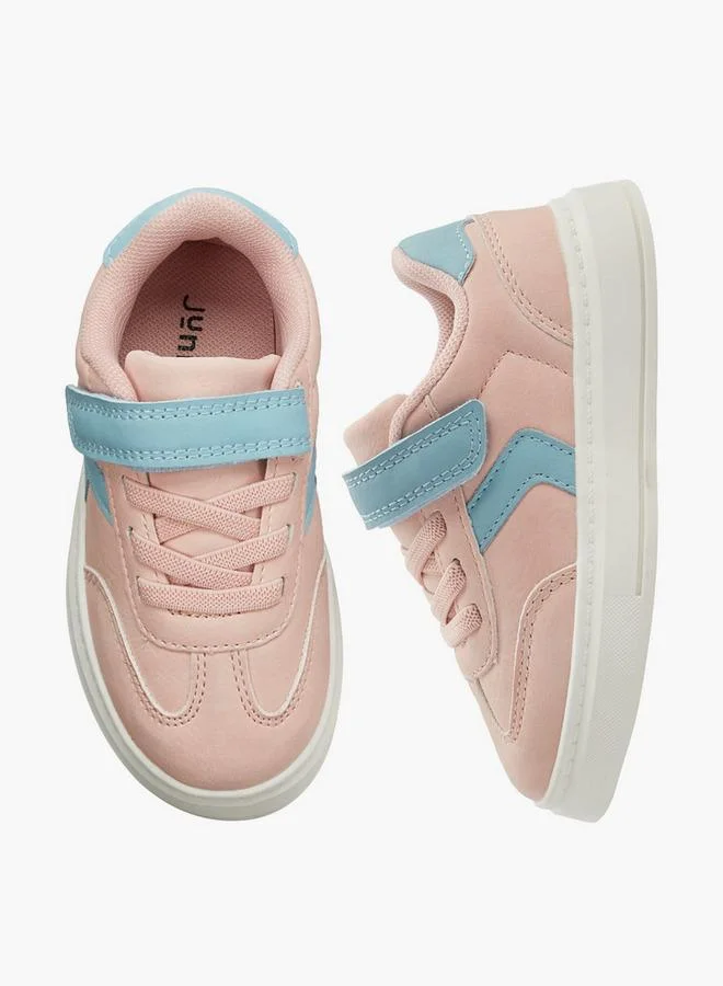 جونيورز Girls Hook & Loop Ankle School Sneakers
