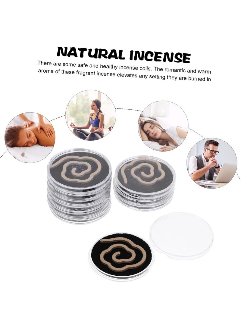 20 pieces gift box, China Hainan agarwood natural incense coil, gentle and elegant fragrance, portable auspicious cloud-shaped incense coil, suitable for home, office, yoga, meditation, camping, home decoration - Image 4