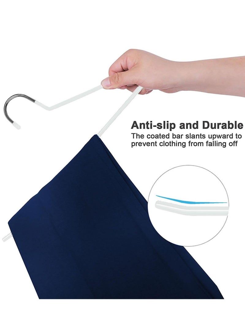 Trouser Hangers Clothes Hangers 30 Pack Open-Ended Metal Pants Hangers Non Slip Trousers Slack Hangers Organizers for Pants,Jeans, Slacks, Blanket,Scarf - Image 5