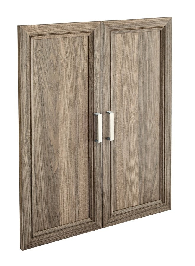 كلوزيت ميد طقم أبواب خزانة ملابس خشبية من ClosetMaid SuiteSymphony، زوج، ملحق إضافي، تصميم شاكر، للتخزين، ملابس، للوحدات مقاس 25 بوصة، رمادي طبيعي/نيكل ساتان - Image 1