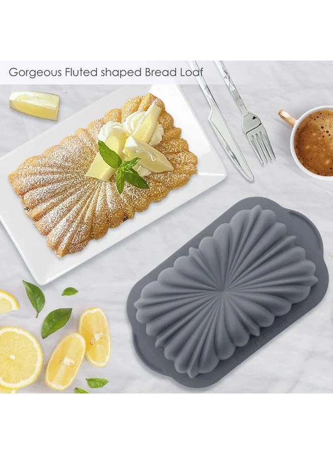 Set Of 2 Silicone Flower Cake Baking Mold Nonstick Food Grade Kitchen Tool For Oven Toast Bread Rectangular Pan Easy Clean - Image 2