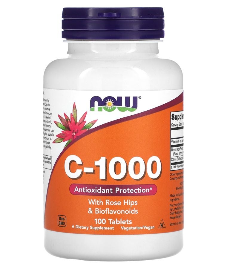 C-1000 With Rose Hips and Bioflavonoids 100 Tablets