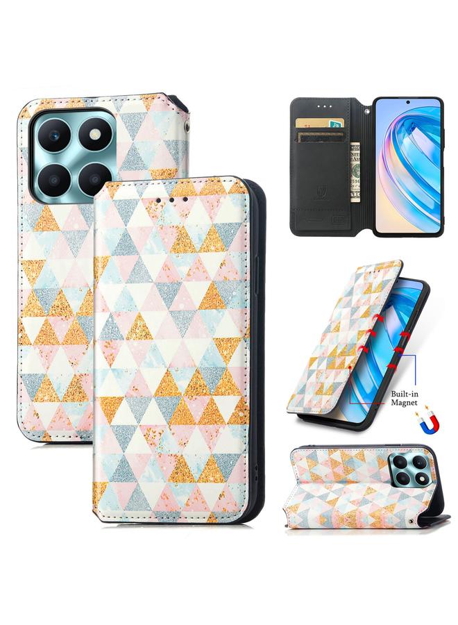 اس-توب جراب لهاتف Honor X6a CaseNeo جراب هاتف جلدي مغناطيسي ملون - Image 1