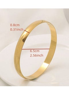 YUCCA Dubai Style Gold Plated Copper Bracelets Arabic Design for Women Set of 4, Women's Birthday Gift or Occasion and Celebration  - Image 4