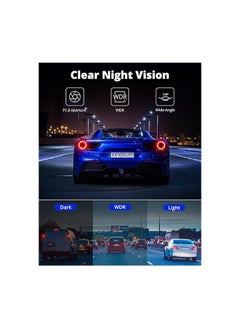 Kingslim KINGSLIM E2 Pro Front 2K + Rear 1080P WiFi Dual Channel Dash Camera for Cars Parking Monitor, Loop Recording, supports memory card up to 256GB  - Image 5