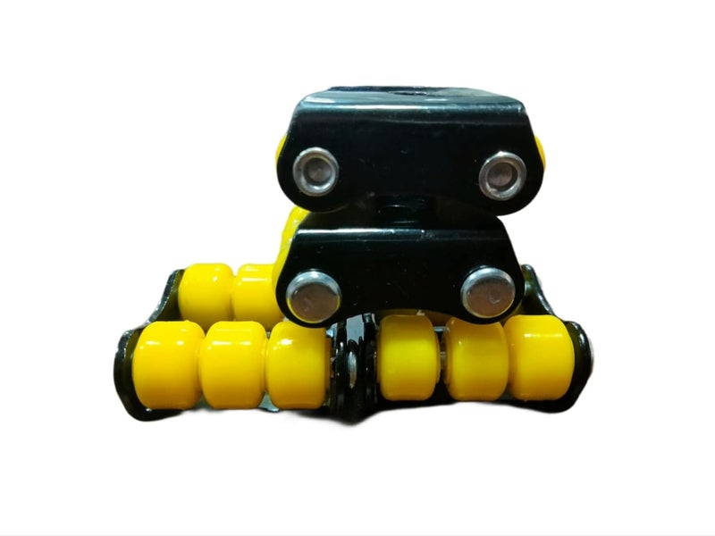Bosney Nano Sixer Caster Wheels for Furniture Wheels Fix Wheel CastorTrolley WheelMoving WheelTrolley Wheels Heavy duty BlackYallow Psc 12 - Image 4