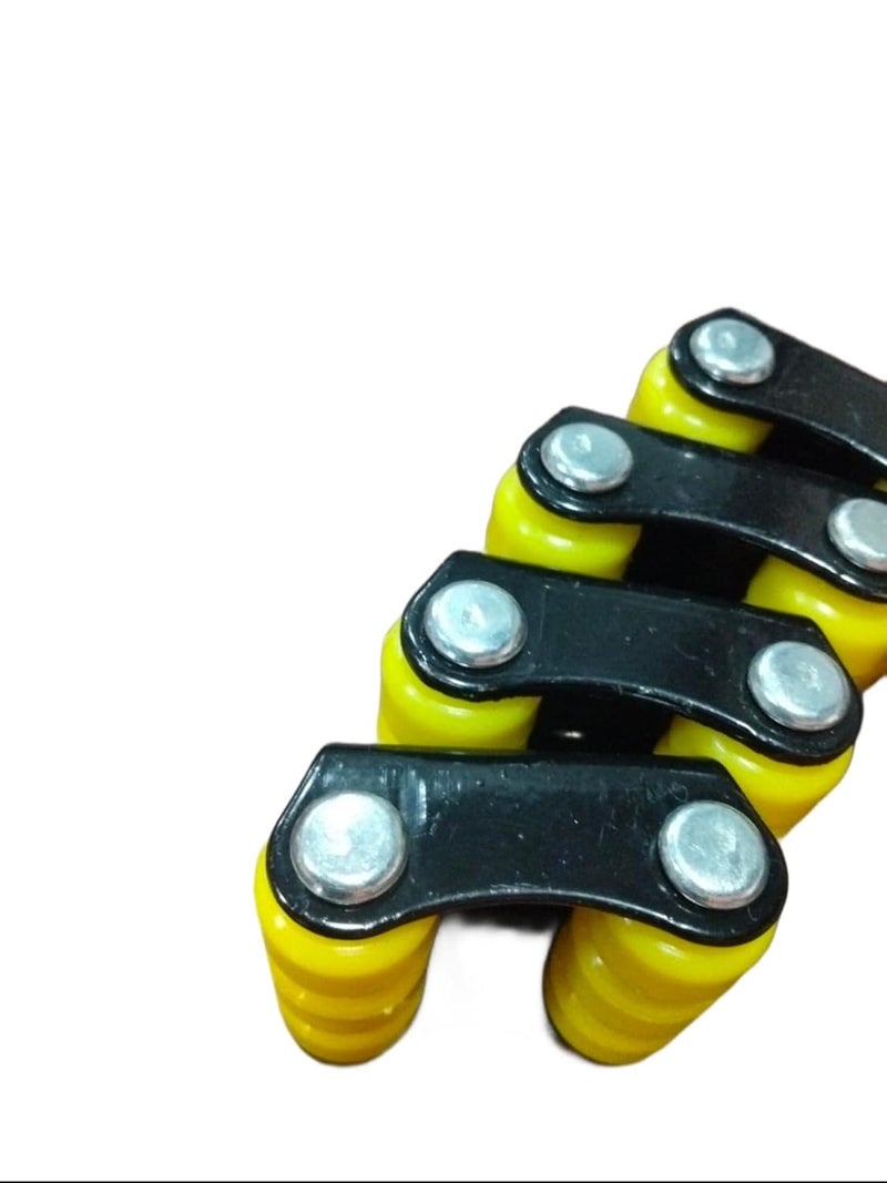Bosney Nano Sixer Caster Wheels for Furniture Wheels Fix Wheel CastorTrolley WheelMoving WheelTrolley Wheels Heavy duty BlackYallow Psc 12 - Image 3