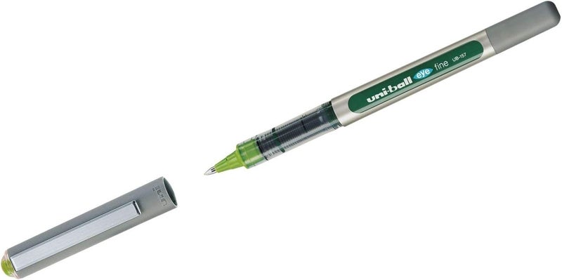 يوني بول Uni-ball Eye UB-157 Ink Roller Pen - Light Green - Image 1