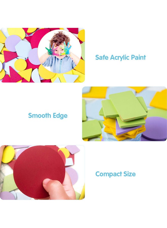 120-Piece Wooden Pattern Puzzle Block Set - Image 4