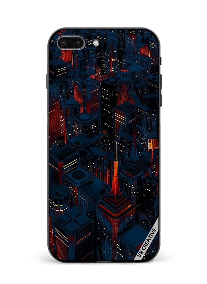 VR CREATIVE Protective Case Cover For Apple iPhone 7 Plus/8 Plus Dark City Design Multicolour  - Image 1