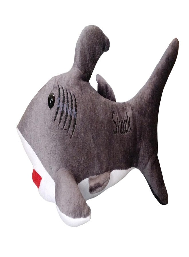 Synlark® Shark Soft Stuffed Plush Toy for Kids, Animal Soft Toys for Kids, Birthday Gift 42cm (Shark-Grey) - Image 1
