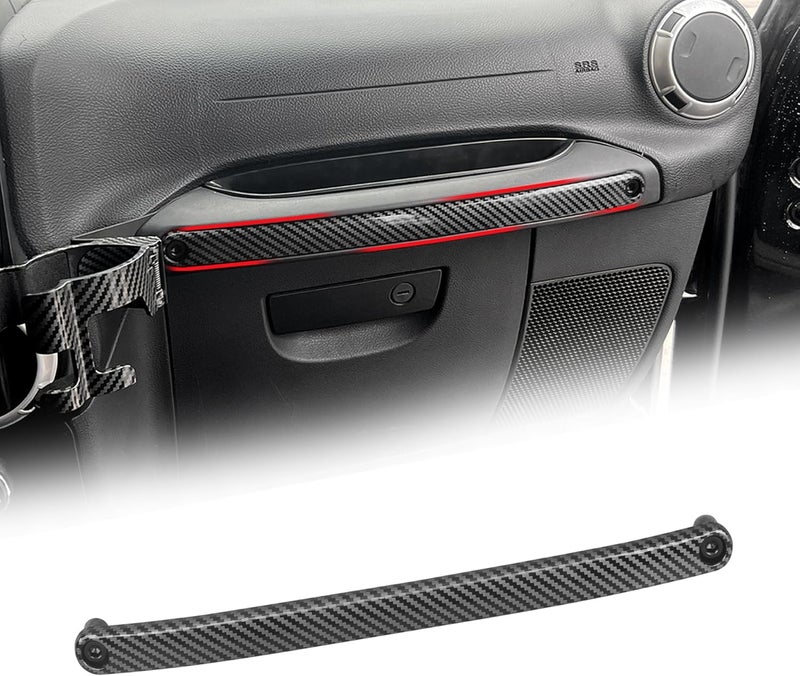 Phamyor Co-Pilot Grab Handle Insert Cover Trim for 2011-2017 Jeep Wrangler JK JKU - Image 1