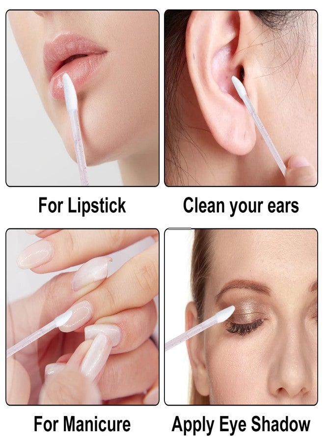 G2PLUS 100pcs Eyelash Brush Lip Brush, Dual Ended Eyelash Extension Brush, Pink Mascara Wands and Lipstick Applicator, Portable Makeup Brush for Eyebrow, Lip Gloss and Lash Extension - Image 5