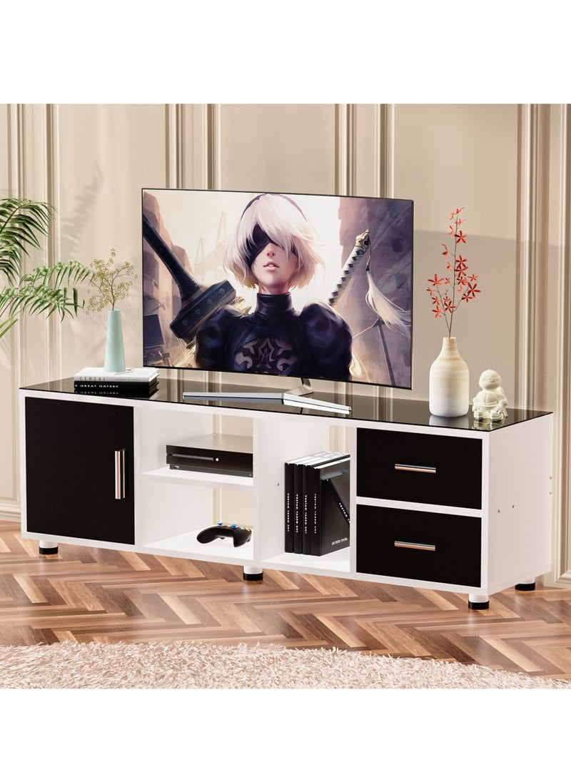 TV TABLE(140cm),Extendable TV Stand with Storage,TV cabinet for 55 to 120 inch TV, Entertainment Center with Storage,2 Cabinet Media Console Table for Living Room, Bedroom Furniture - pzsku/ZCB32E25C930B49E916F4Z/45/_/1727577603/9dce0f5f-25ab-4759-ad1c-ddad2231213e