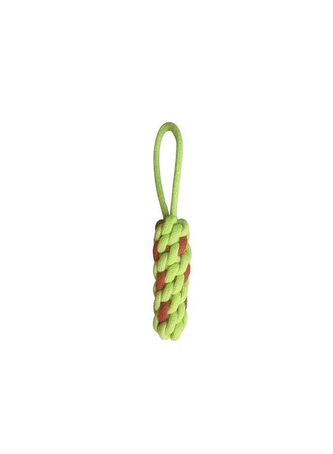 Misu Pet Store Twist Rope pet Item Shaped with Curve Hook for Grip or chew use with Round Rope Ends Works in tug Game Indoor Activity with bite Handle That fits jaw Hold Comfortably Red - Yellow - Image 1