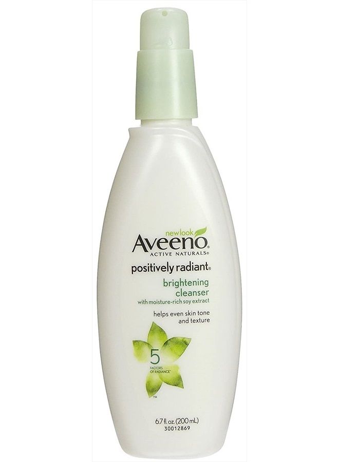 Aveeno Active Naturals Positively Radiant Cleanser, 6.7 Fl Oz - Image 1
