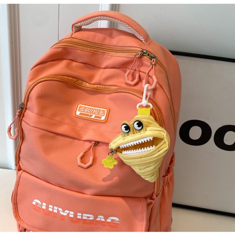 Quirky Monster Zipper Keychain Mini Cute Charm Holder - Image 4