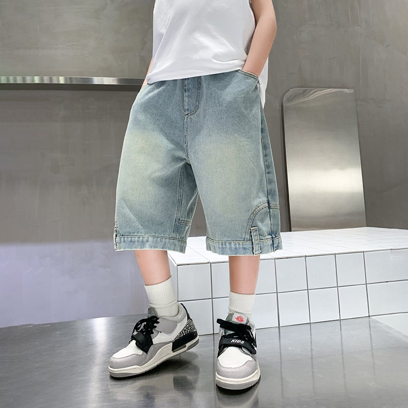 Children'S Wear Boys' Summer Pants Thin Pants Summer Denim Summer Boys Shorts - Image 5
