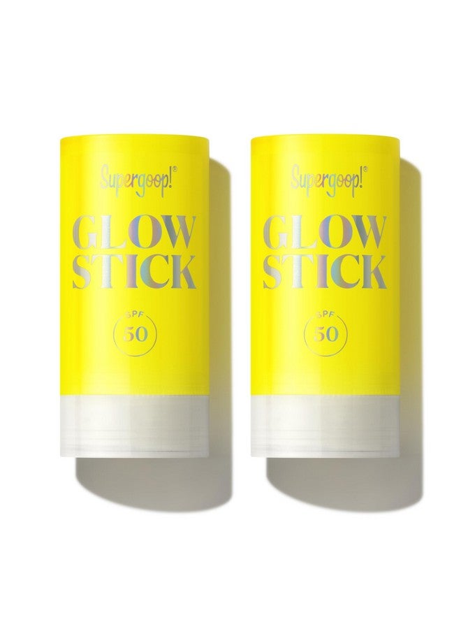 Supergoop! Glow Stick - 0.7 Oz, Pack Of 2 - Spf 50 Pa++++ Dry Oil Sunscreen Stick For Face & Body - Hydrates For A Healthy Glow - Mess Free, Travel Friendly - Image 1