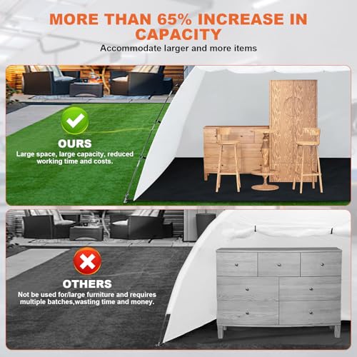 OKYUK Professional Spray Paint Booth Tent (10x10x6.3ft) – Built-in Floor, Mesh Walls & Hooks | Portable Enclosure for Furniture, Crafts & DIY Painting. (10×10×6.3ft) - Image 3