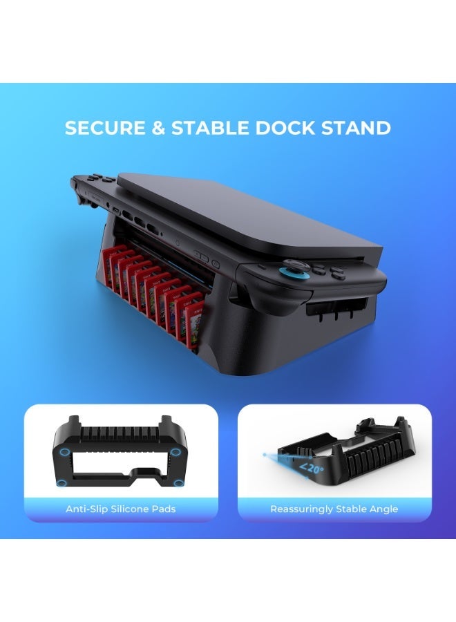 JYS Horizontal Stand with Game Card Storage for Switch 2/Switch OLED/Switch - Image 4