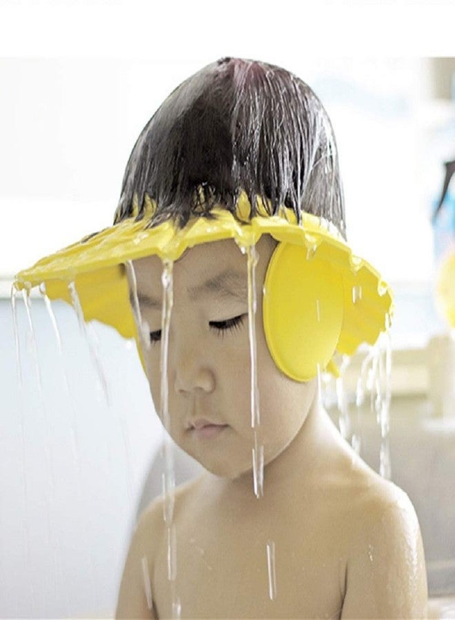 N M Z Safe Shampoo Bath Cap Shower Cap Baby Bath Protect Soft Cap Hat for Baby Kids Kids Shower Cap,Plastic,Multi color, 1pcs - Image 2