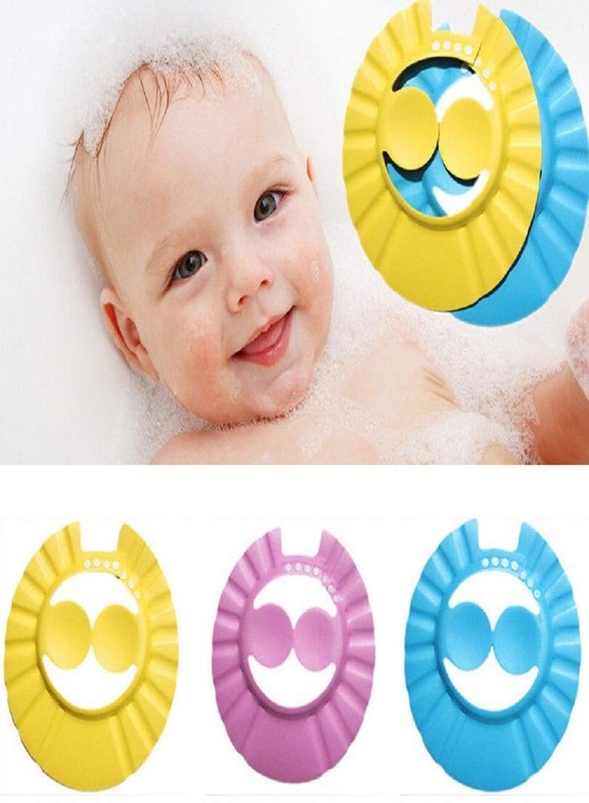 N M Z Safe Shampoo Bath Cap Shower Cap Baby Bath Protect Soft Cap Hat for Baby Kids Kids Shower Cap,Plastic,Multi color, 1pcs - Image 4