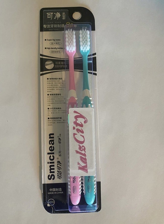 Toothbrush (Pink and Teal)