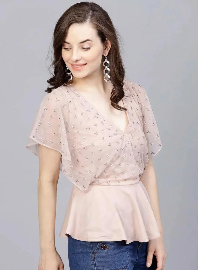 STREET 9 STREET 9 Women Embellished Peplum Top