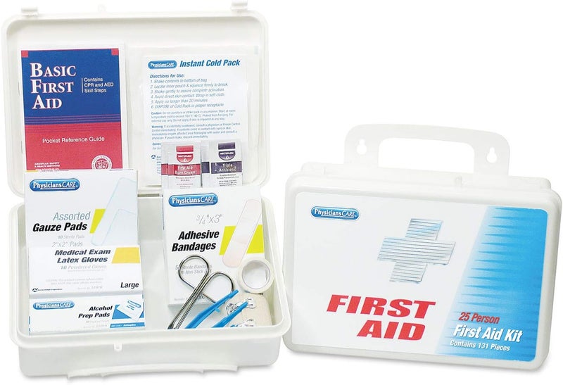 PhysiciansCare 60002 Office First Aid Kit for Up to 25 People 131 PiecesKit - Image 1