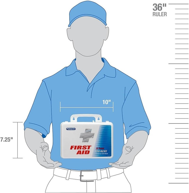 PhysiciansCare 60002 Office First Aid Kit for Up to 25 People 131 PiecesKit - Image 4