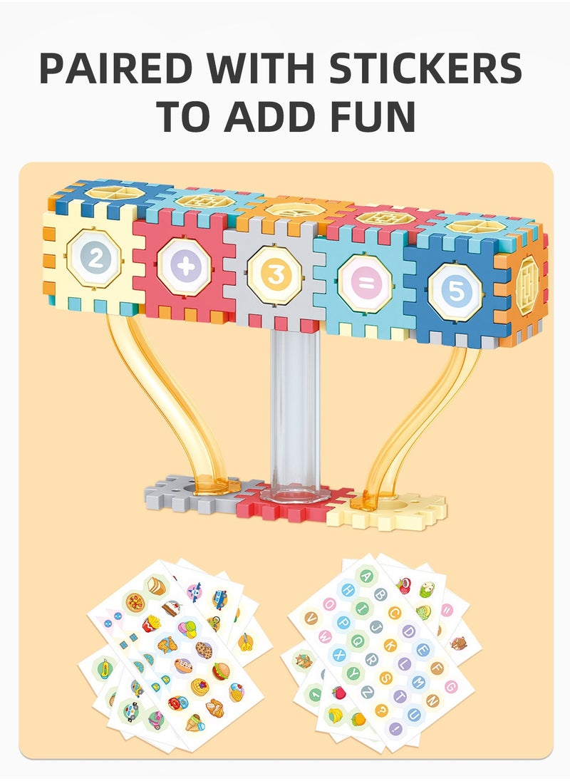 null - 246-Piece Pipeline Rolling Ball Building Blocks ,Early Educational Building Toys Set，Educational DIY Blocks for Kids Birthday Gift - Image 1