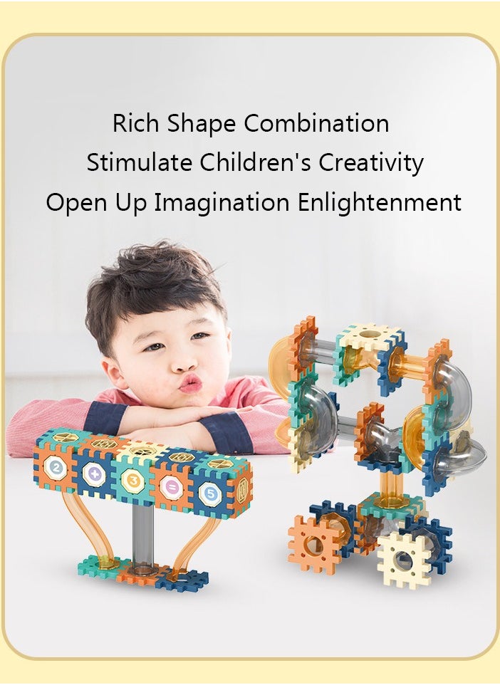 Generic 246-Piece Pipeline Rolling Ball Building Blocks ,Early Educational Building Toys Set，Educational DIY Blocks for Kids Birthday Gift  - Image 5