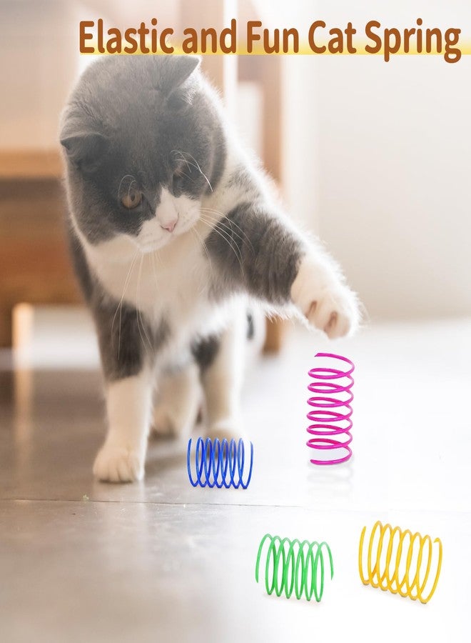 iCAGY 24-Piece Cat Toys Kit: Crinkle Balls, Bell Mice, Spring Toys - Assorted Colors for Indoor Cats Kittens - Image 5