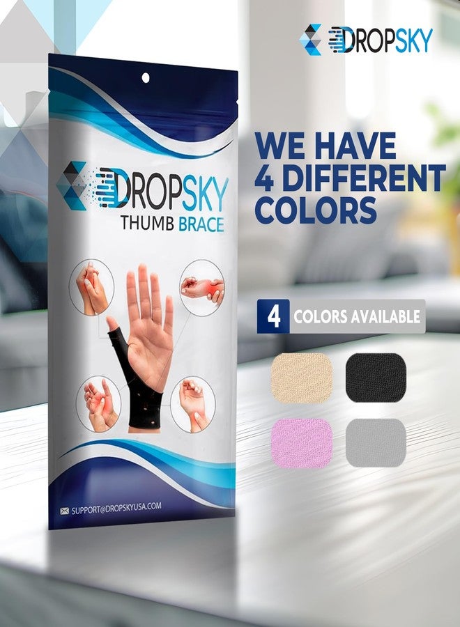 Dropsky Thumb Brace 4 Pack – Waterproof Thumb Splint with Gel Pad for Carpal Tunnel, Arthritis & Trigger Finger Relief – Adjustable Compression Wrist Stabilizer for Left & Right Hand - Black - Image 5