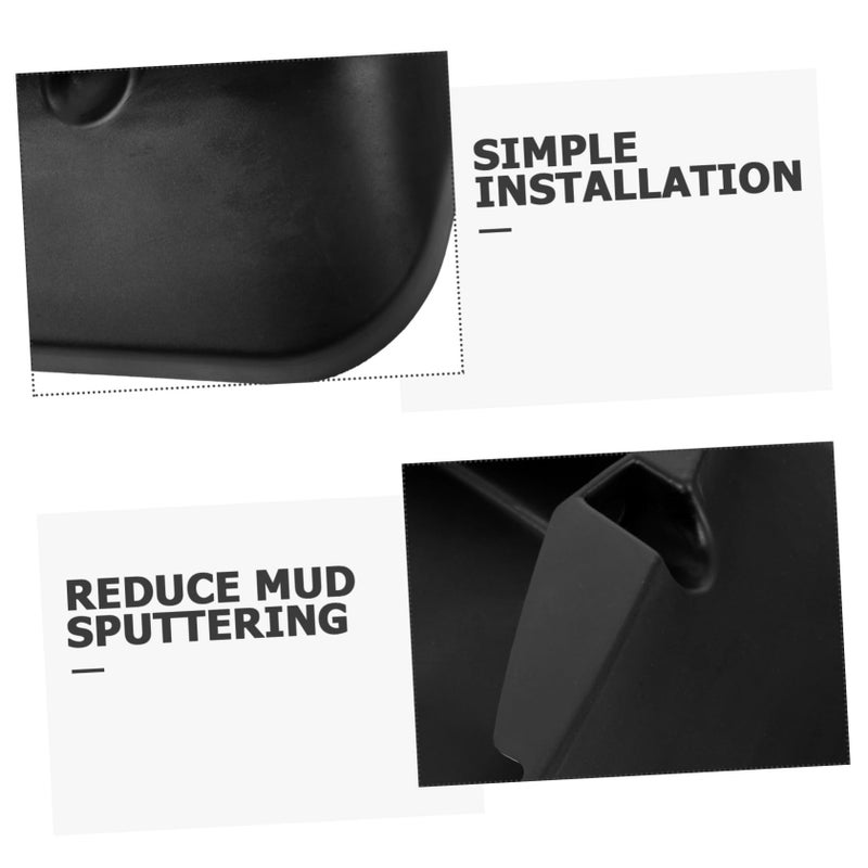 4Pcs Universal Car Mud Flaps Splash Guards Black Easy Install Mudguards - Image 3