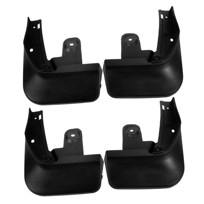 4Pcs Universal Car Mud Flaps Splash Guards Black Easy Install Mudguards - Image 2