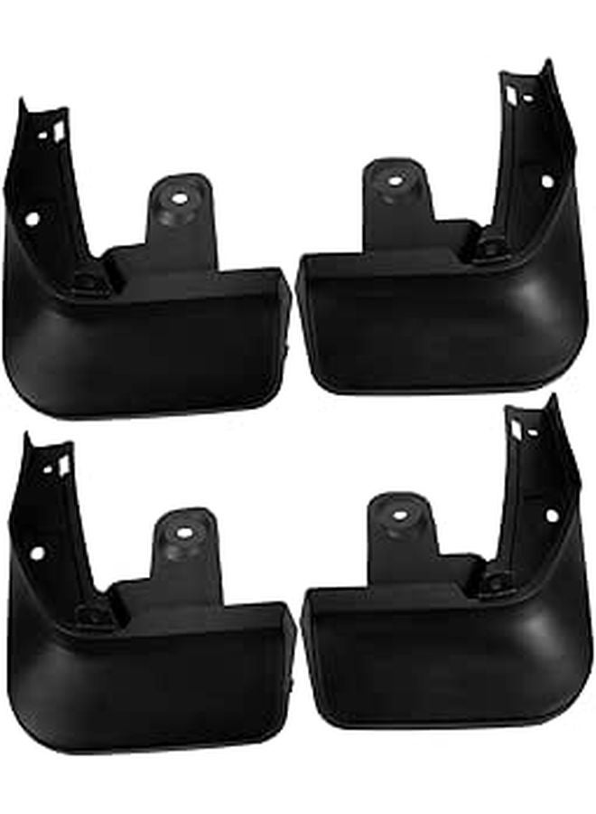 4Pcs Universal Car Mud Flaps Splash Guards Black Easy Install Mudguards - Image 1