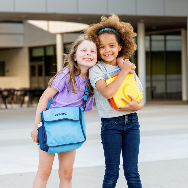 OMIE صندوق أومي أومي بوكس للأطفال - صندوق غداء معزول مع جرة طعام مقاومة للتسرب - 3 أقسام، 2 منطقة حرارة - (أشعة الشمس) (مفرد) - Image 4