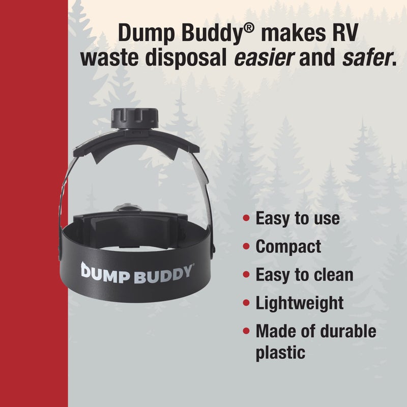 Dump Buddy RV Hose Fastening Device - Camper Sewer Accessory Reduces Accidental Spillage - RV Sewer Hose Support is a Must Have for RV Camping, Prevents Waste Lines from Dislodging While Dumping - Image 3