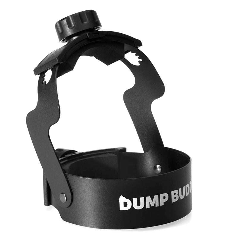 Dump Buddy RV Hose Fastening Device - Camper Sewer Accessory Reduces Accidental Spillage - RV Sewer Hose Support is a Must Have for RV Camping, Prevents Waste Lines from Dislodging While Dumping - Image 1